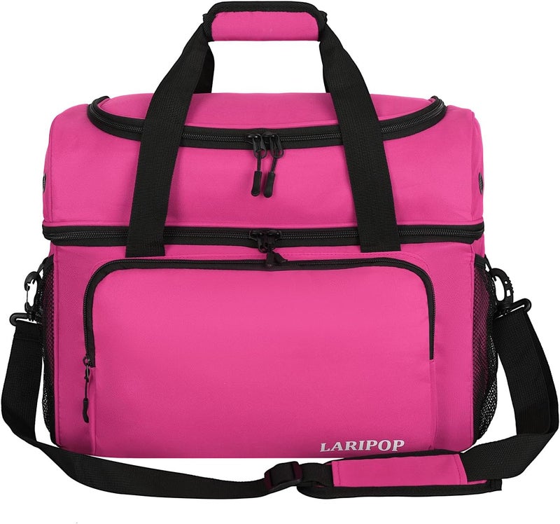 LARIPOP 2 Ball Bowling Bag, Double Bowling Ball Bag with Dual Padded Holder & Shoe Compartment- Fits Shoes Up to Mens Size 16 - Image 1